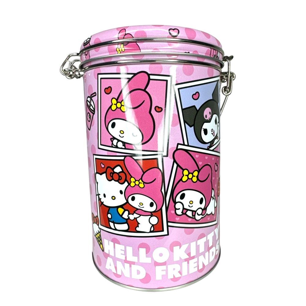 Hello Kitty & Friends Pink Round Canister with Locking Lid